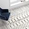 Flash Furniture Geometric Bohemian Low Pile Rug - 8' x 10' - Ivory/Black RC-CR19-1330-810-WH-GG - alternate 4